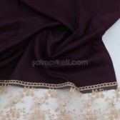 İNCİ DANTELLİ ŞAL MÜRDÜM 40210