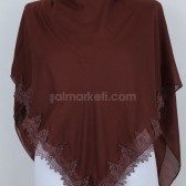 İNCİ DANTELLİ YAZMA KAHVE - 40148