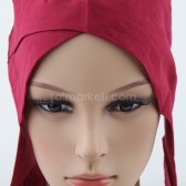 PAMUKLU EŞARP ŞAL BANDANA BORDO - 39424