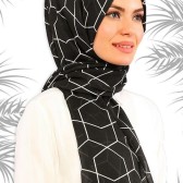 PETEK DESENLİ PAMUKLU ŞAL SİYAH 41182 PETEK DESENLİ PAMUKLU ŞAL SİYAH 41182