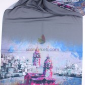 DİJİTAL BASKILI POLİVİSKON ŞAL FÜME 29804 DİJİTAL BASKILI POLİVİSKON ŞAL FÜME 29804