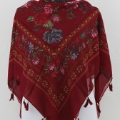 PÜSKÜLLÜ YAZMA BORDO 42146