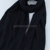 SİM ŞERİTLİ ŞAL - LACİVERT 40943 SİM ŞERİTLİ ŞAL - LACİVERT 40943