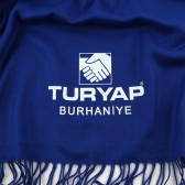 TURYAP BURHANİYE LOGO BASKILI KALIN PASHMİNA ŞAL