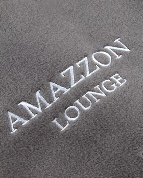 AMAZZON LOUNGE LOGO NAKIŞLI POLAR ŞAL
