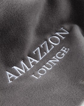 AMAZZON LOUNGE LOGO NAKIŞLI POLAR ŞAL