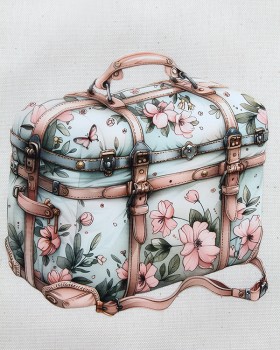 ÇANTA DESENLİ BASKILI HAM BEZ ÇANTA