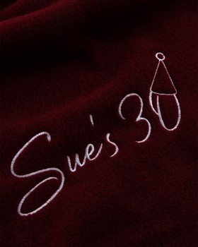 DOĞUM GÜNÜ İÇİN HAZIRLANAN NAKIŞLI POLAR ŞAL