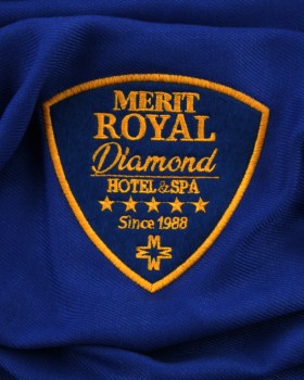 MERİT ROYAL LOGO BASKILI KALIN PASHMİNA ŞAL