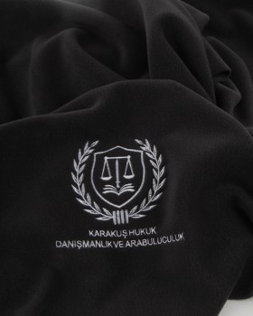KARAKUŞ HUKUK LOGO NAKIŞLI POLAR ŞAL