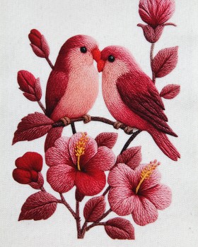 KUŞ DESENLİ BASKILI BEZ KESELER