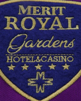 MERİT GARDEN LOGO APLİKE NAKIŞLI KALIN PASHMİNA ŞAL