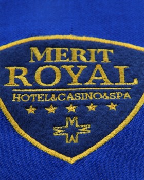 MERİT ROYAL LOGO NAKIŞLI KALIN PASHMİNA ŞAL