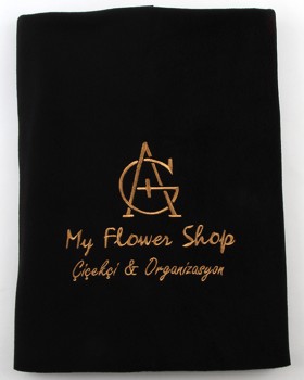 MY FLOWER SHOP LOGO NAKIŞLI POLAR ŞAL