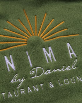 NİMA RESTAURANT LOGO NAKIŞLI POLAR ŞAL