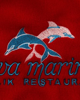 RİVA MARİNA LOGO NAKIŞLI POLAR ŞAL