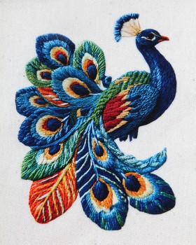 TAVUS KUŞU BASKILI BEZ KESELER