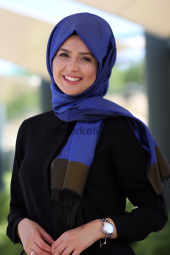İKİ RENKLİ YAZLIK TAFTA ŞAL - 32925