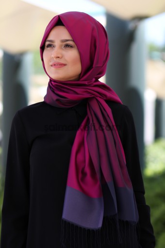 İKİ RENKLİ YAZLIK TAFTA ŞAL - 32896