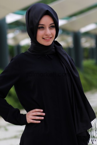 ARMANDA %30 İPEK ŞAL SİYAH