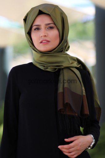 İKİ RENKLİ YAZLIK TAFTA ŞAL - 32916