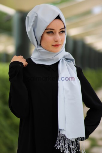 ARMANDA %100 İPEK ŞAL GÜMÜŞ 