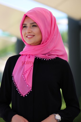 İNCİLİ YAZMA PEMBE