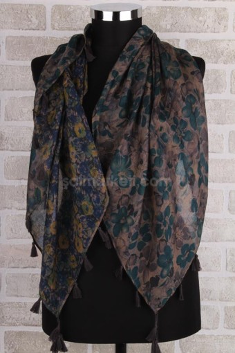 ÇİFT TARAFLI PÜSKÜLLÜ EŞARP 30751