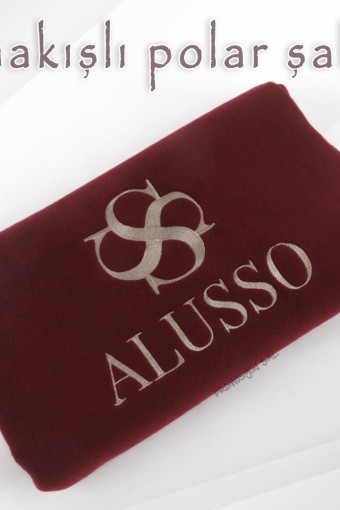 ALUSSO HOTEL LOGO NAKIŞLI POLAR ŞAL