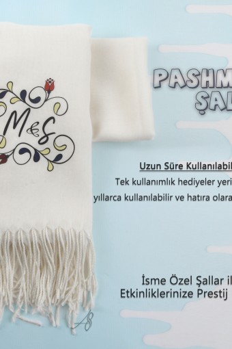DÜĞÜN, NİŞAN VE ÖZEL GÜNLER İÇİN BASKILI PASHMİNA ŞAL