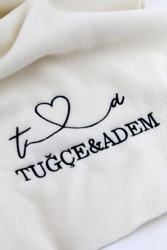 DÜĞÜN, NİŞAN VE ÖZEL GÜNLER İÇİN NAKIŞLI POLAR ŞAL