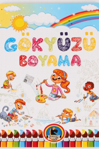 Gökyüzü Boyama Kitabı-Örnekli Renkli 128 Sayfa