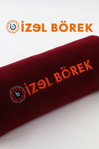 İZEL BÖREK LOGO NAKIŞLI POLAR ŞAL