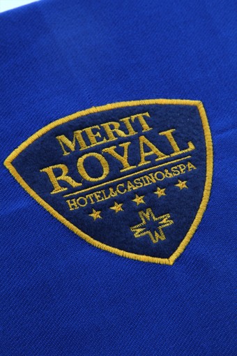 MERİT ROYAL LOGO NAKIŞLI KALIN PASHMİNA ŞAL
