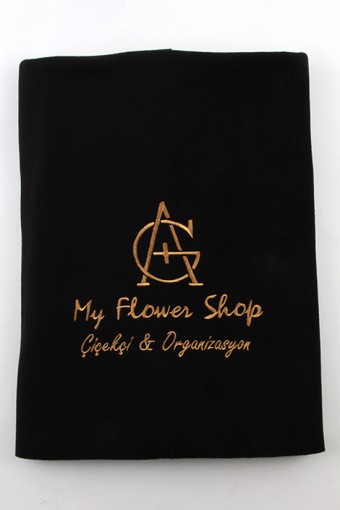 MY FLOWER SHOP LOGO NAKIŞLI POLAR ŞAL