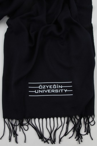 ÖZYEĞİN ÜNİVERSİTE LOGO BASKILI KALIN PASHMİNA ŞAL
