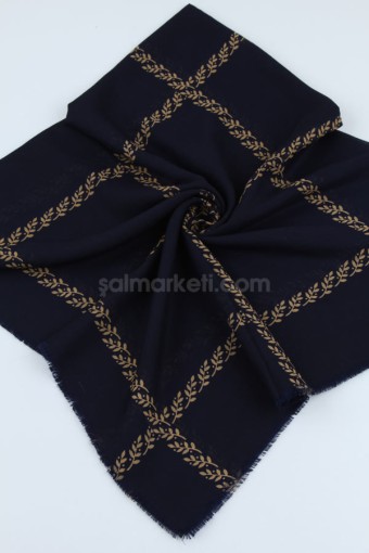 İP ÇEKME KOTON EŞARP - LACİVERT 39711