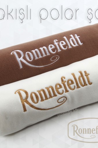 RONNEFELDT LOGO NAKIŞLI POLAR ŞAL