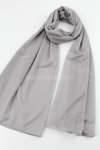 SİMLİ ŞİFON ŞAL GRİ 41592