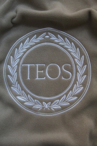 TEOS CAFE LOGO NAKIŞLI POLAR ŞAL
